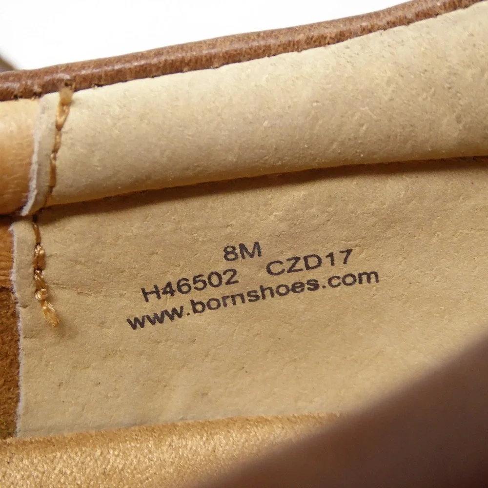 Born Brompton II Mens Loafers Brown Leather Slip On Driving Mocs 8M